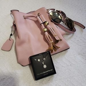 Leather Purse and Jewelry